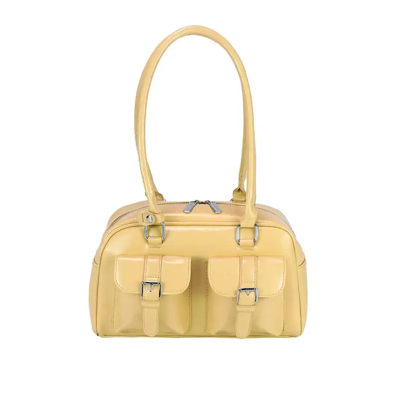 Women Retro Leather Shoulder Bag Brown 2025 - Image 2