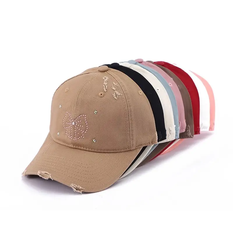 2025 Bow Knot Diamond Cap Small Fresh — feature 1