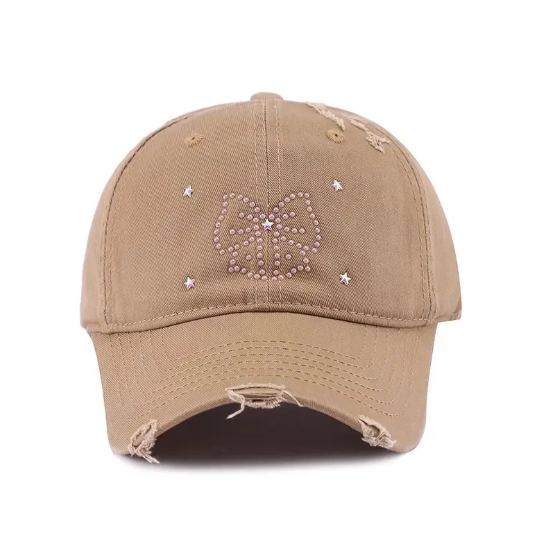2025 Bow Knot Diamond Cap Small Fresh - Image 2