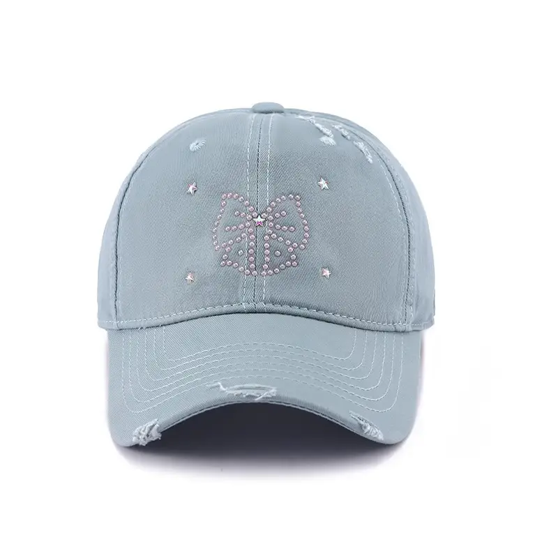 2025 Bow Knot Diamond Cap Small Fresh - Image 4