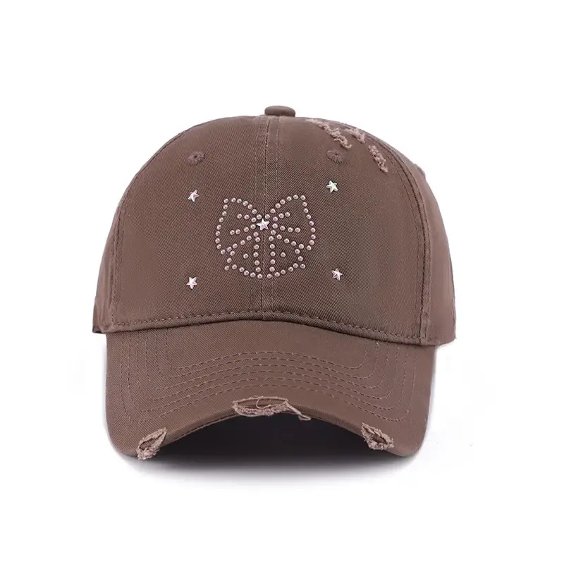 2025 Bow Knot Diamond Cap Small Fresh - Image 5