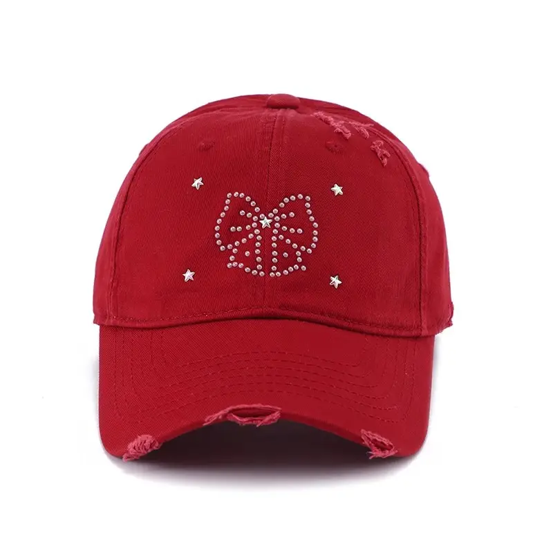 2025 Bow Knot Diamond Cap Small Fresh - Image 8