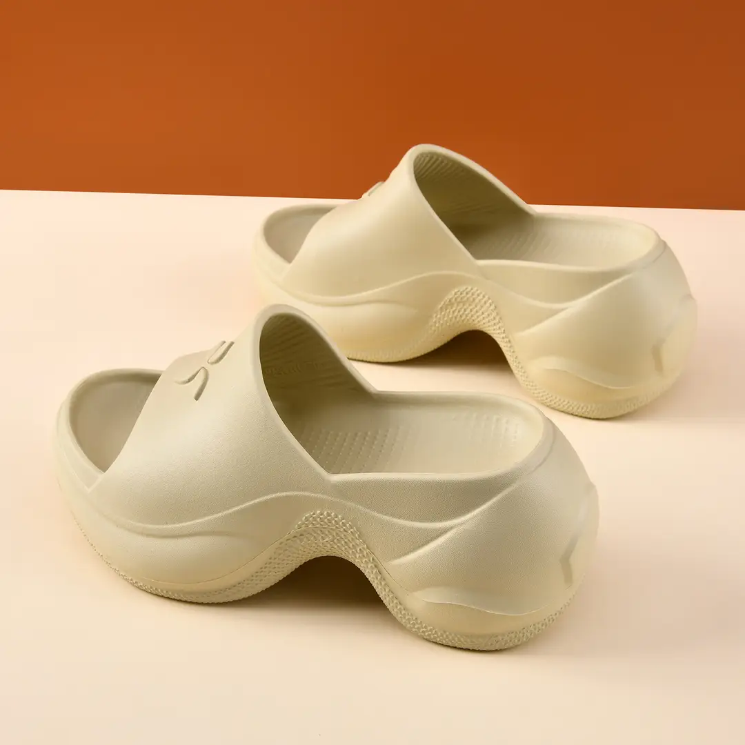 Thick-Soled Flip-Flops for Women's Summer Outer Wear Non-Slip Breathable Slippers Eva Cross Flower Wear-Resistant and Deodorant Beach Sandals - Image 6