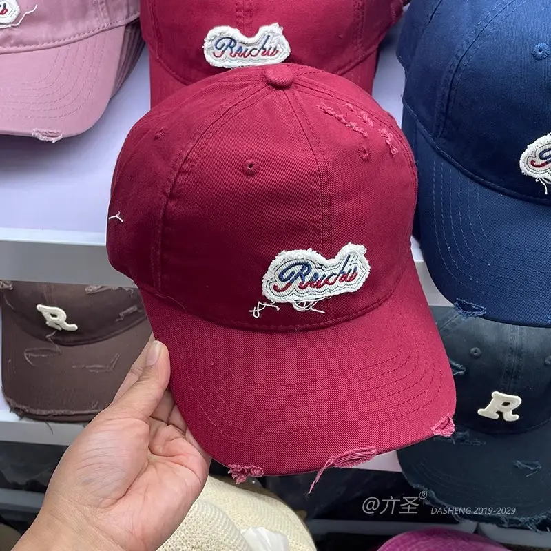 Pink Embroidered Baseball Cap for Men Women — feature 9