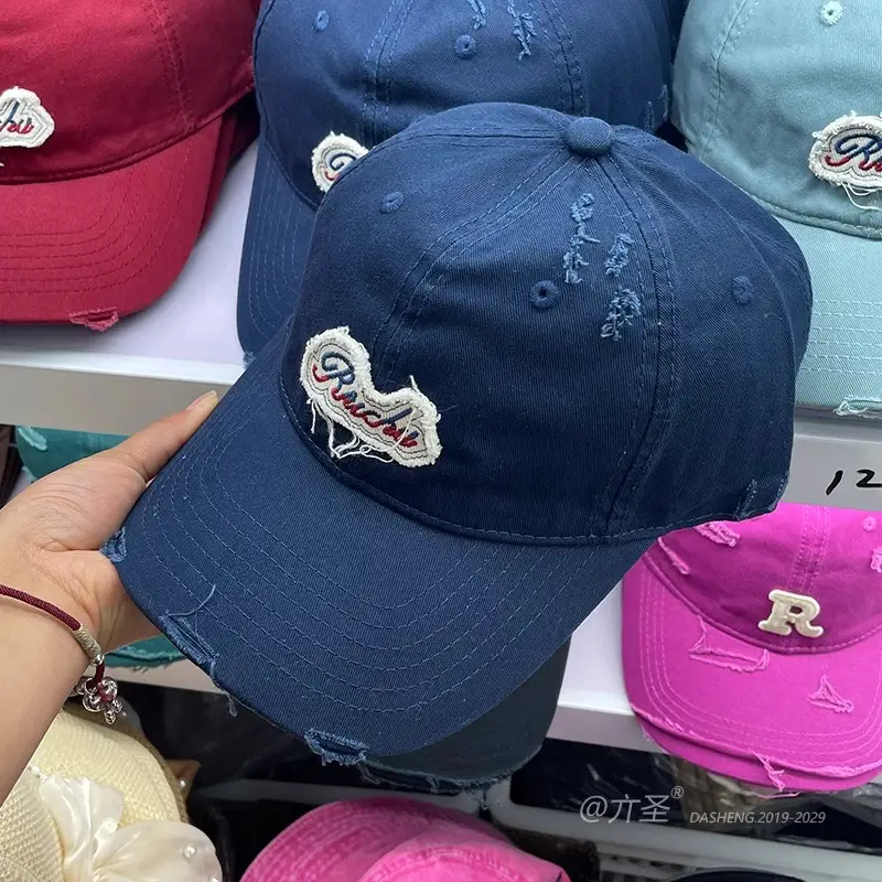 Pink Embroidered Baseball Cap for Men Women - Image 7