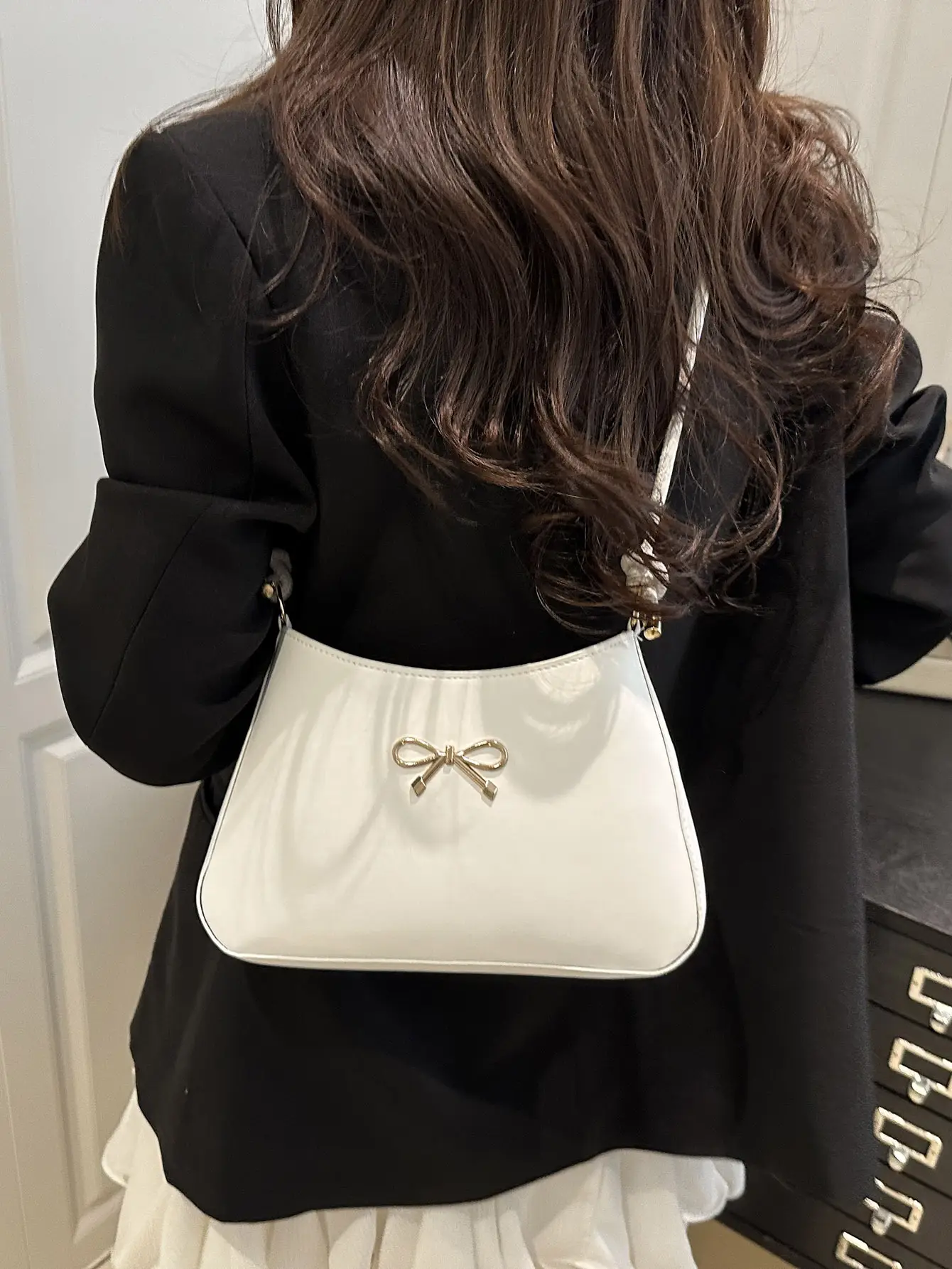 Korean Style Bow Bag Beige 2025 Summer — feature 11
