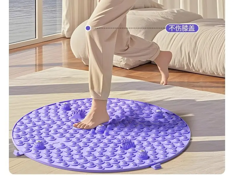 Li Ning Acupressure Board Ultra-Jogging Special Foot Massage Mat to Unblock Meridians Indoor In-Situ Running Round Household Foot Pedal — feature 13