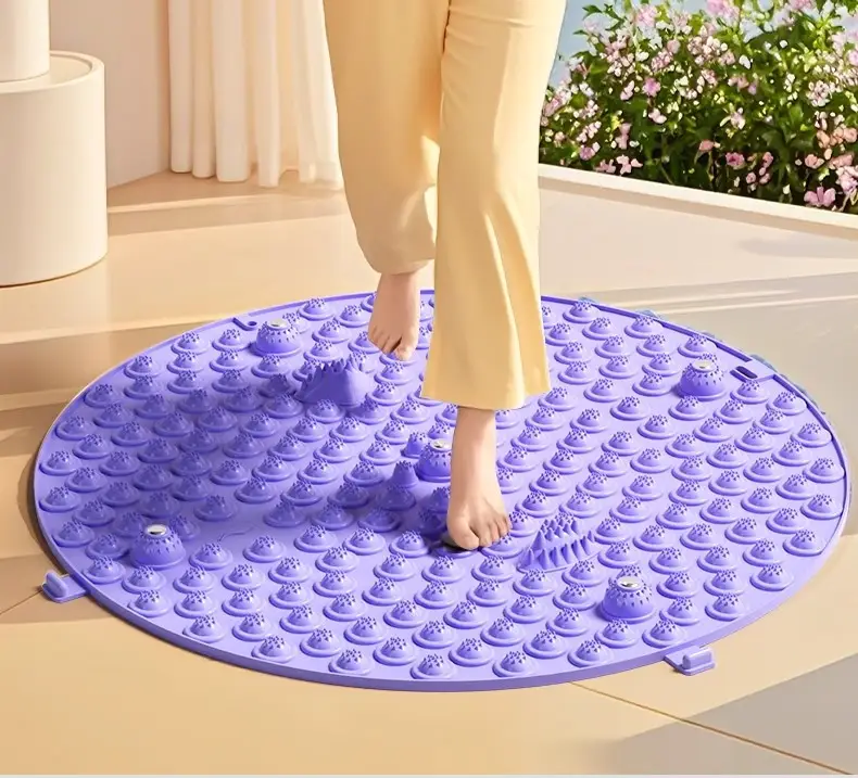 Li Ning Acupressure Board Ultra-Jogging Special Foot Massage Mat to Unblock Meridians Indoor In-Situ Running Round Household Foot Pedal — feature 6