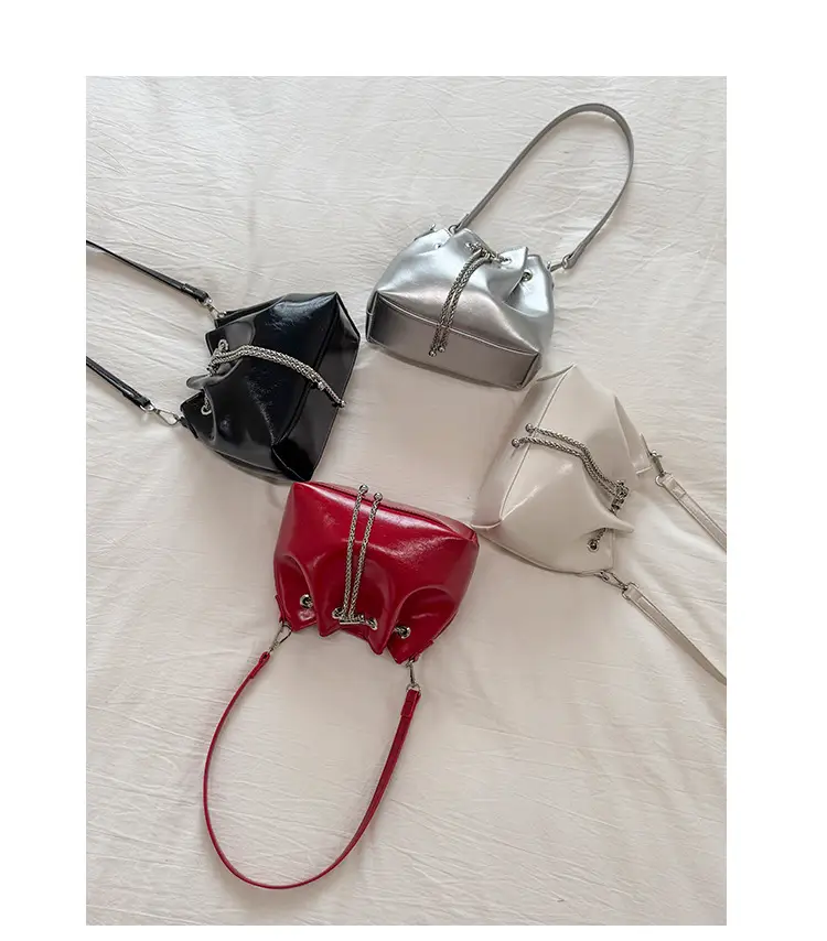 Silver High-End Bucket Bag for Women with Chain Strap — feature 35