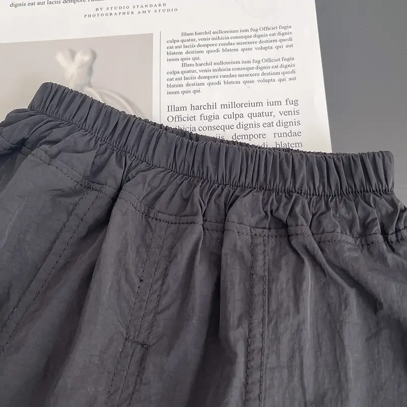 Boys Summer Shorts Set Black 2026 Korean Style — feature 14