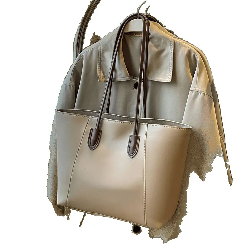 Women Crossbody Tote Bag Tan Leather 2026 - Image 6