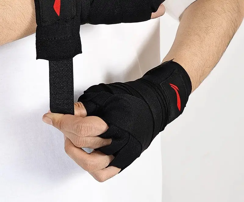 Li Ning Boxing Bandage Hand Wrap 5.3m Sanda Muay Thai Fighting Wrist Support Special Elastic Band Gloves — feature 7
