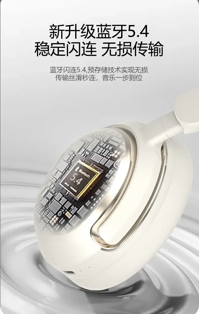Over-Ear Bluetooth Headphones with Noise Cancellation & Sweat Resistant Design β feature 10