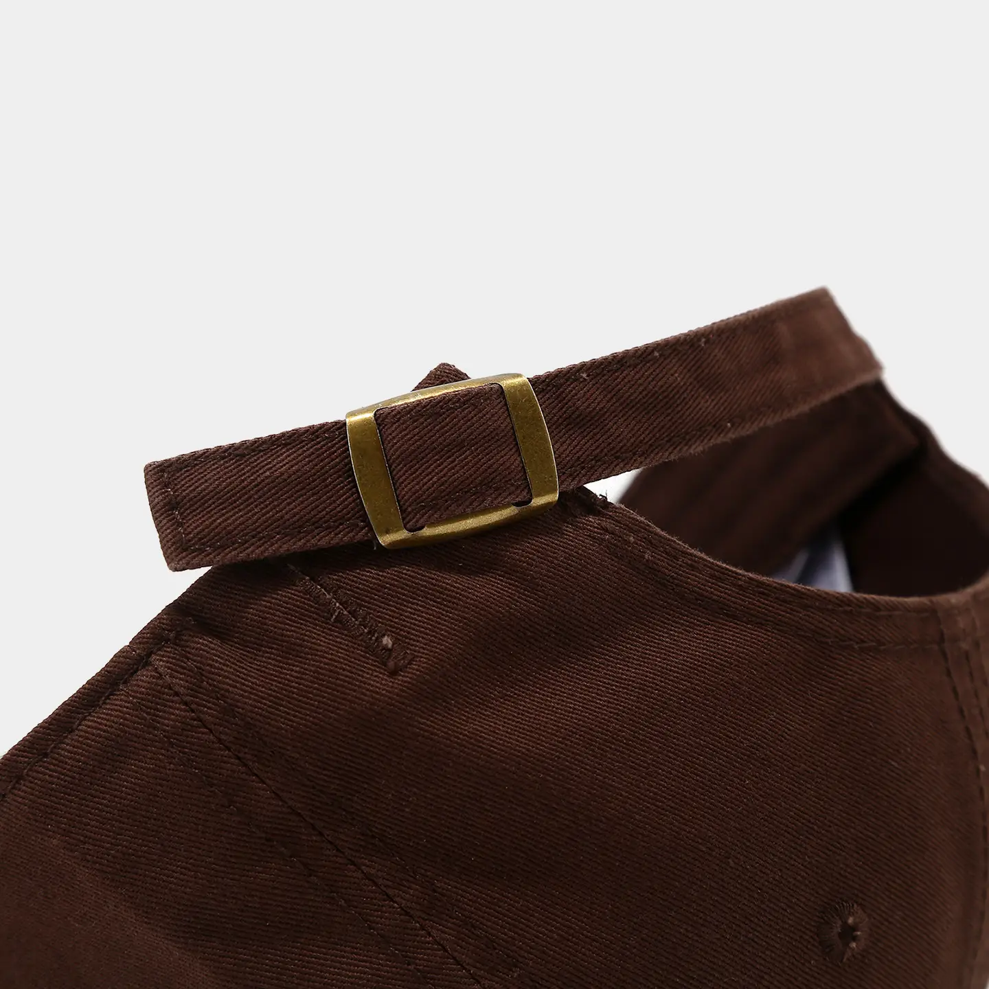 Women Embroidered Baseball Cap Brown High-Brow Sunshade — feature 14