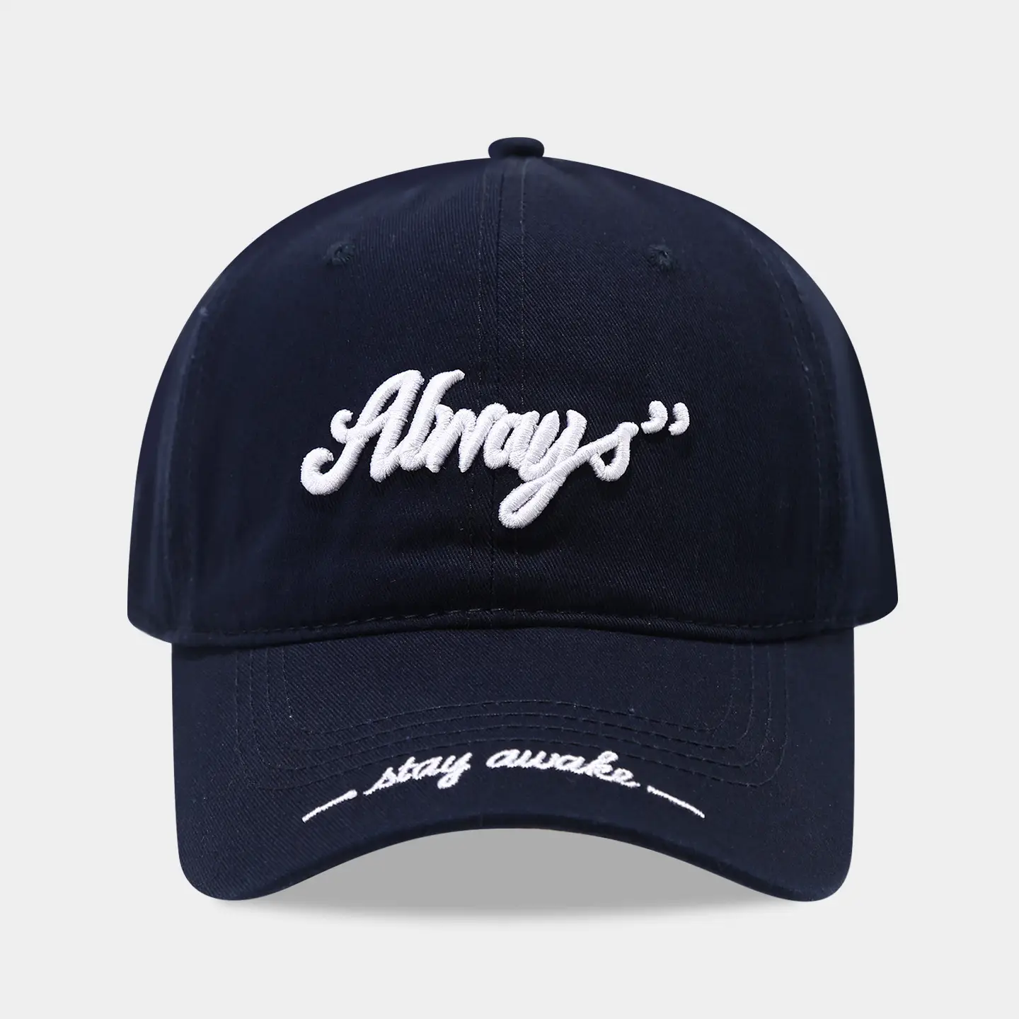 Women Embroidered Baseball Cap Brown High-Brow Sunshade - Image 7