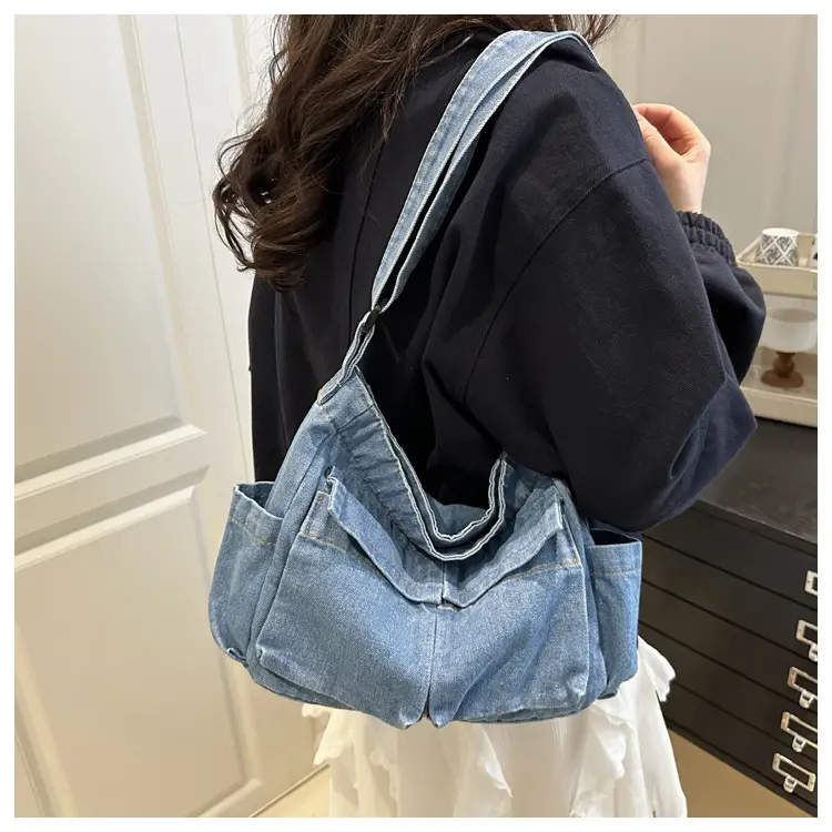 Lightweight Denim Crossbody Bag for Women — feature 10