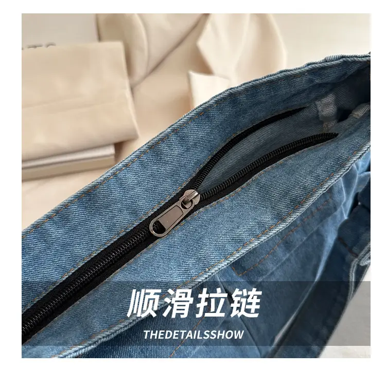 Lightweight Denim Crossbody Bag for Women — feature 4