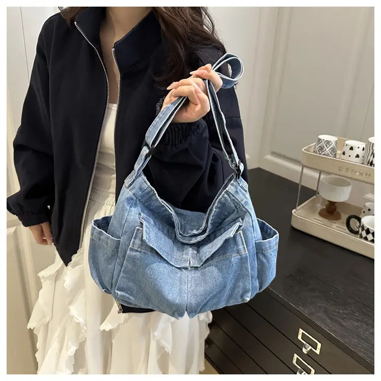 Lightweight Denim Crossbody Bag for Women — feature 8