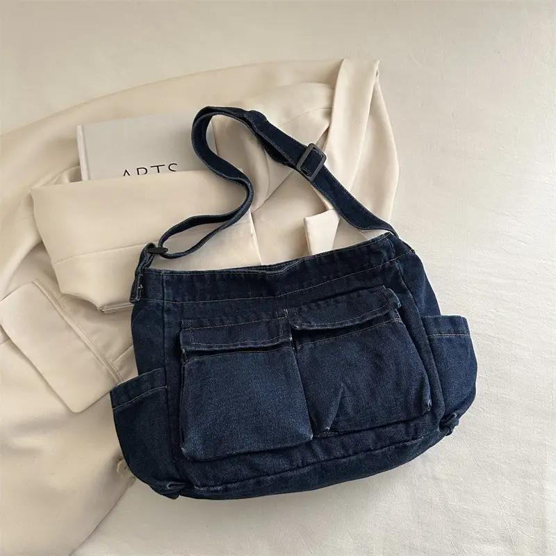 Lightweight Denim Crossbody Bag for Women - Image 3