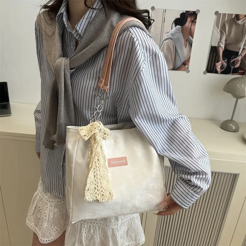 Cross-Border Women's Large Capacity Korean Style Shoulder Tote Bag - Image 5