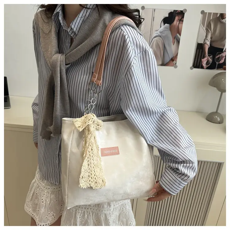 Cross-Border Women's Large Capacity Korean Style Shoulder Tote Bag — feature 17