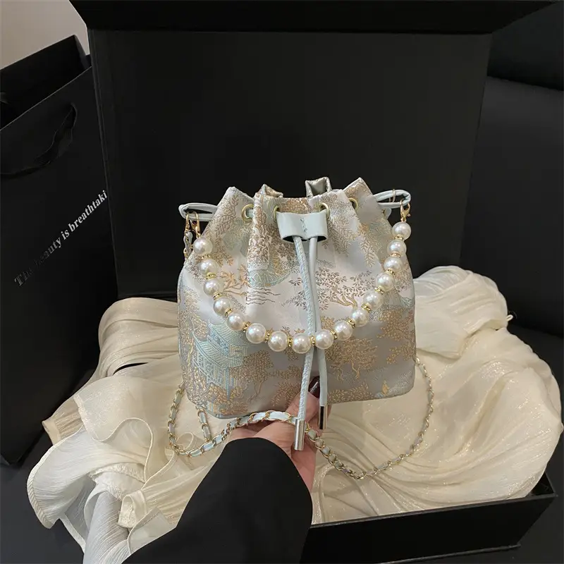 New Chinese Style Antique Embroidered Bucket Bag 2025 - Image 8