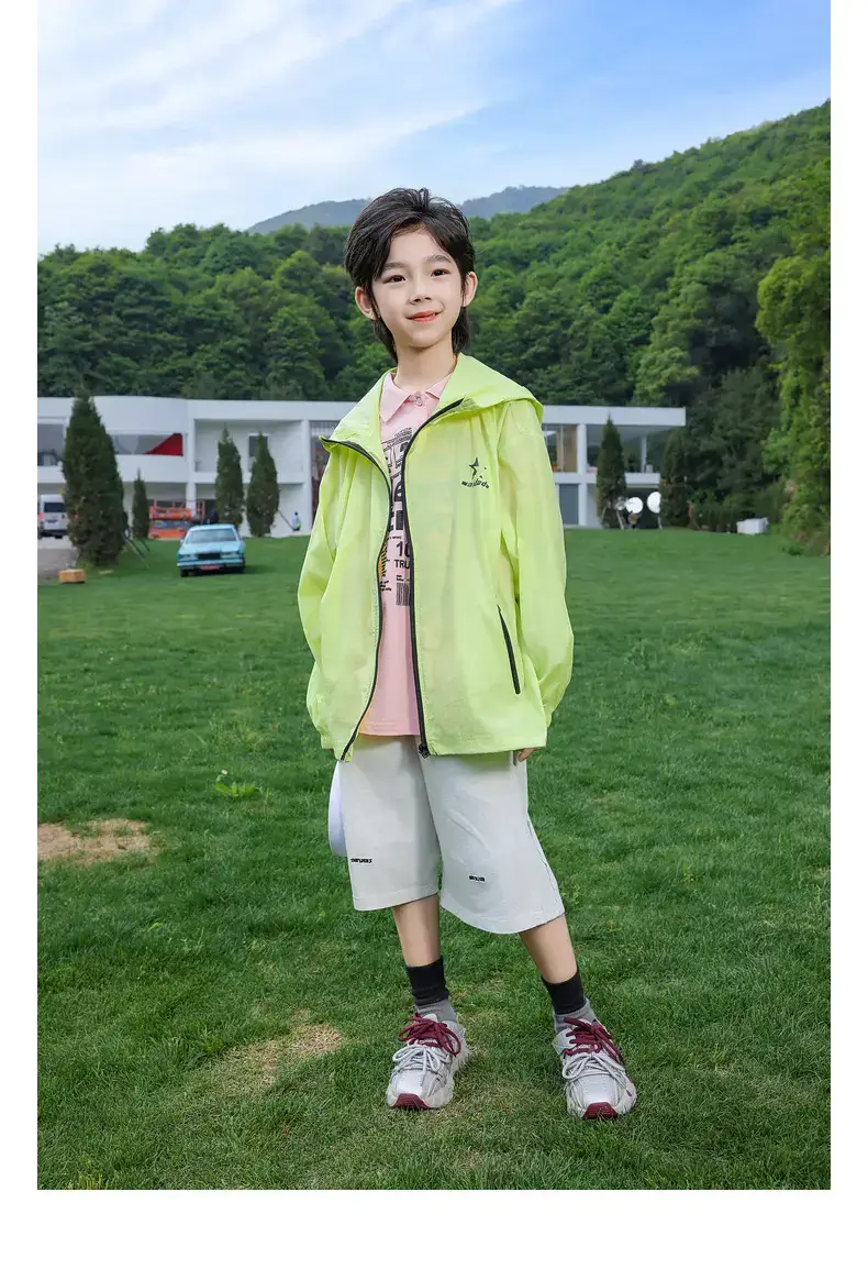 Boys Polo Shirt Light Green Panda Print Medium Large — feature 29