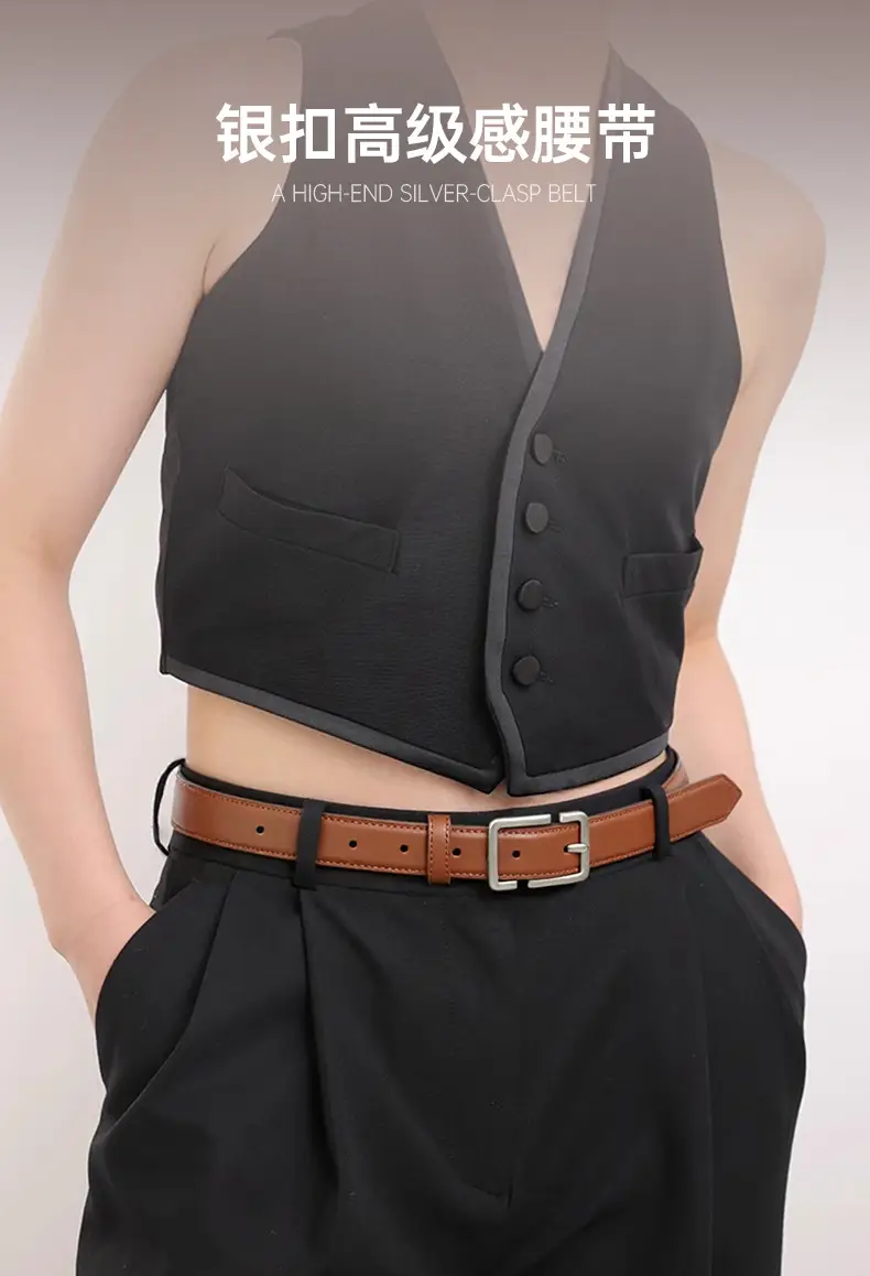 2025 Women Genuine Leather Belt Retro High-Quality Versatile Pants Belt — feature 1