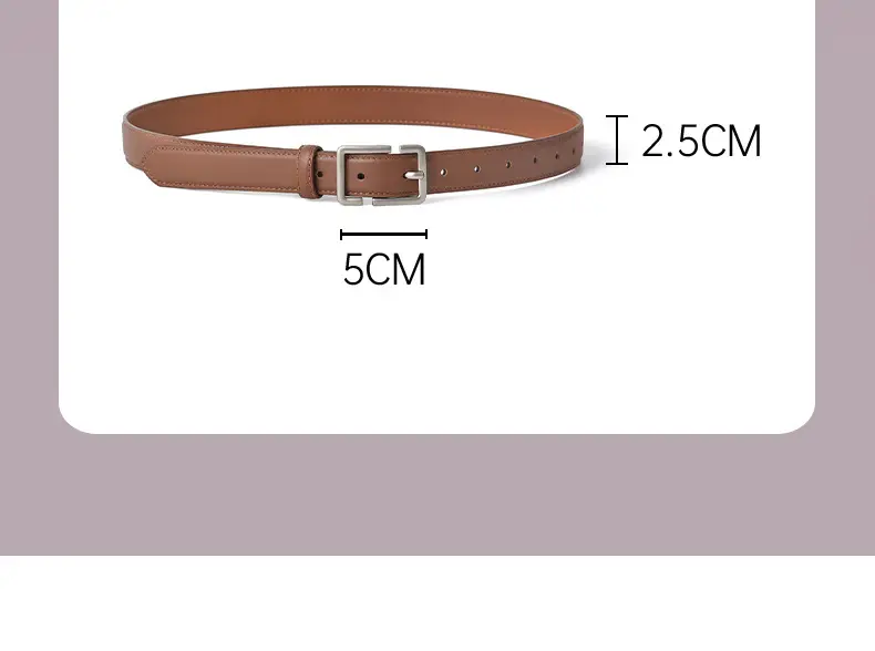 2025 Women Genuine Leather Belt Retro High-Quality Versatile Pants Belt — feature 3