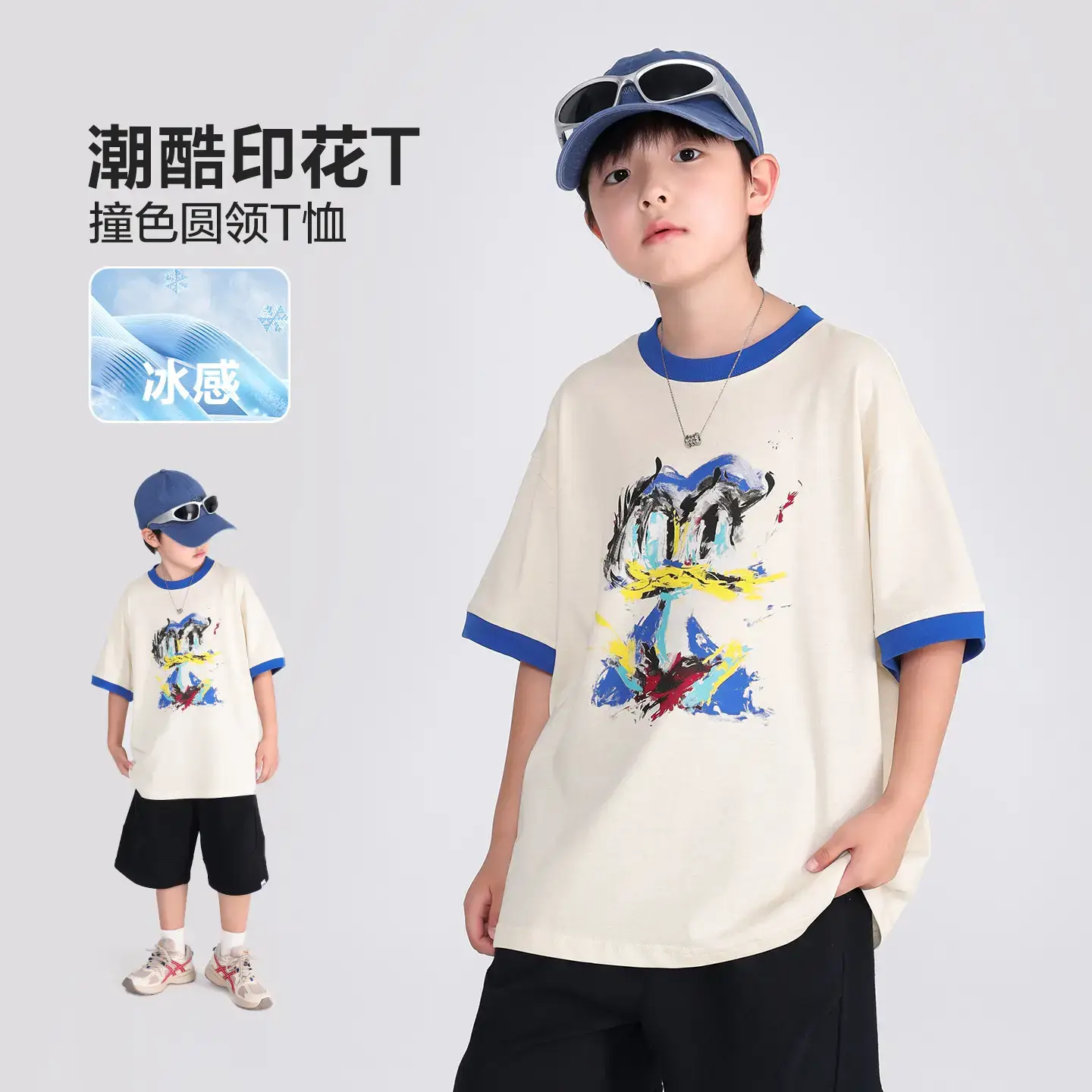 Boys Cartoon T-Shirt Shorts Set Summer 2026 - Image 2