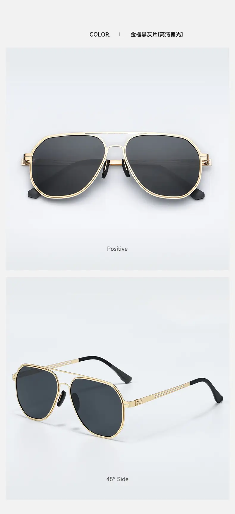 Men Polarized Anti-UV Driving Sunglasses Black — feature 11