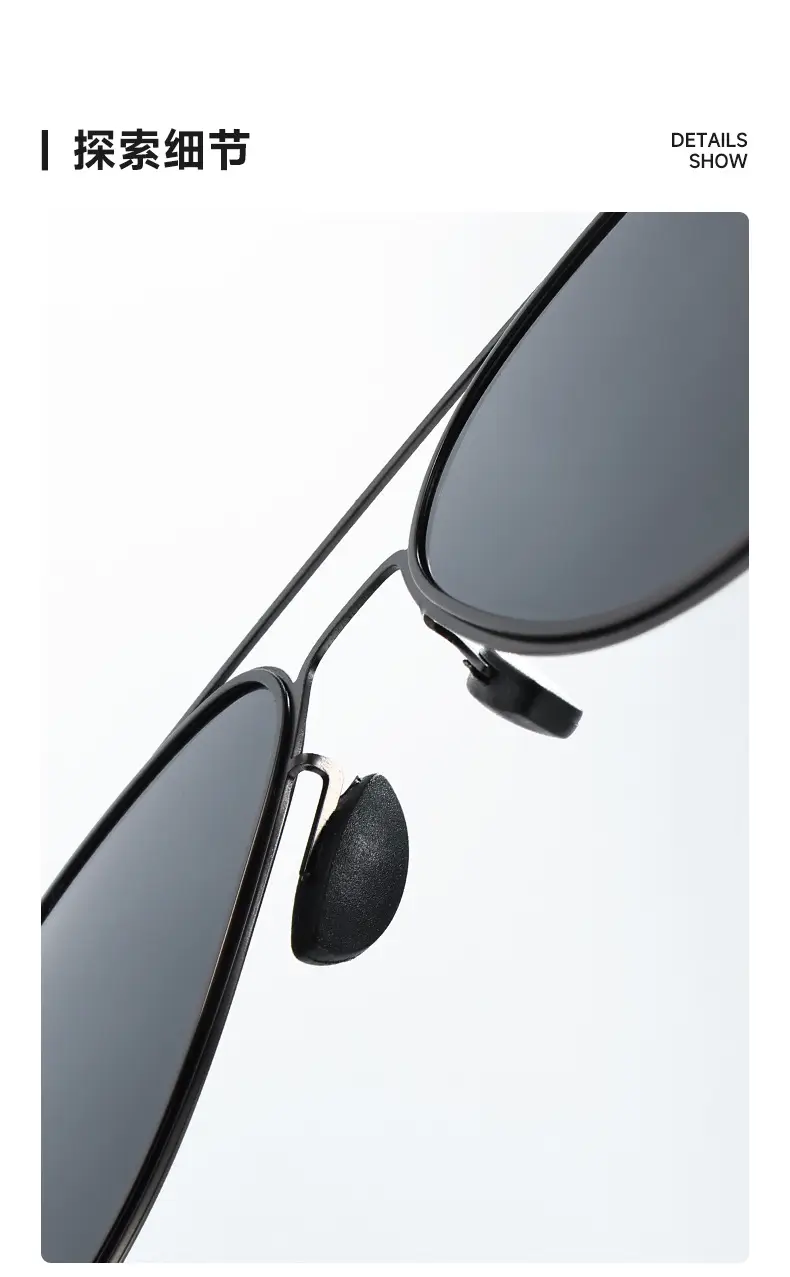 Men Polarized Anti-UV Driving Sunglasses Black — feature 3