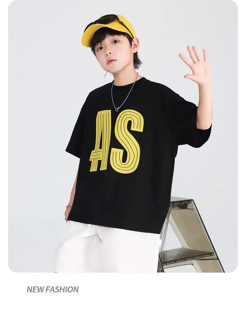 Boys T-Shirt Red AS Print 2026 Summer — feature 10