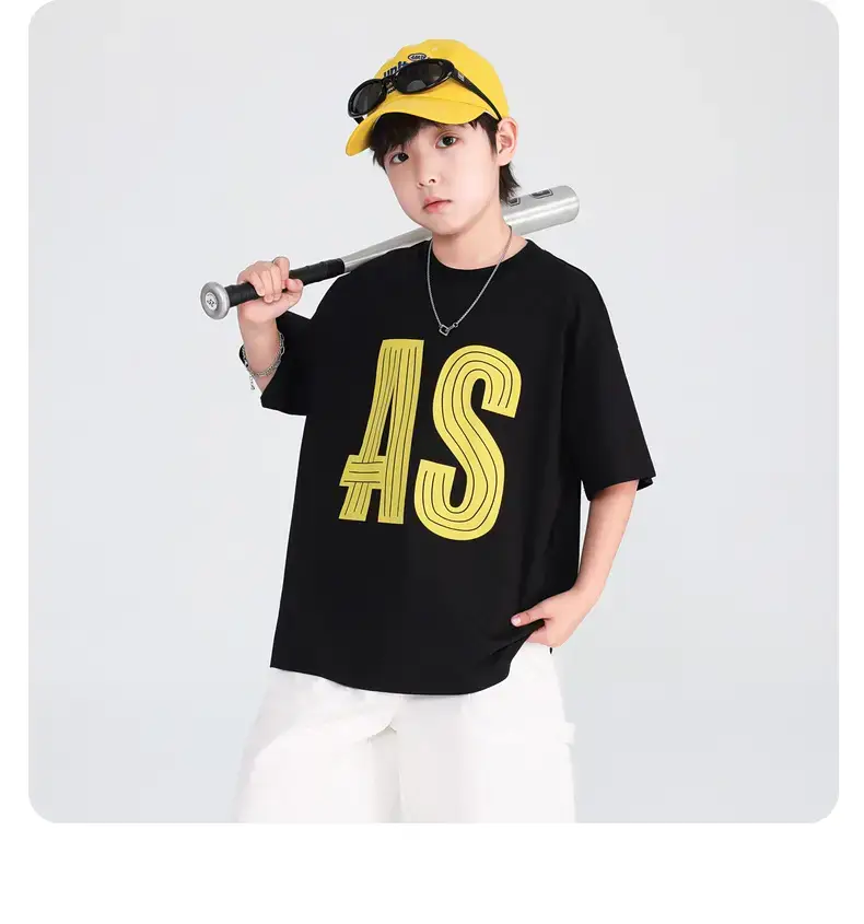 Boys T-Shirt Red AS Print 2026 Summer — feature 11