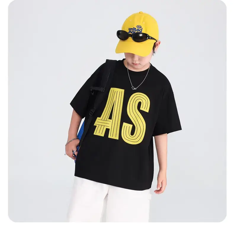 Boys T-Shirt Red AS Print 2026 Summer — feature 12