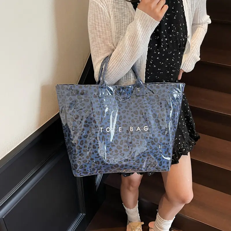 Cross-Border Leopard Print Tote Bag for Women