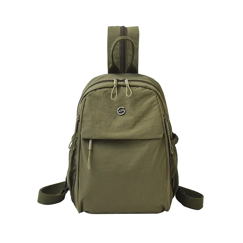 Yellow Oxford Cloth Crossbody Backpack for Women