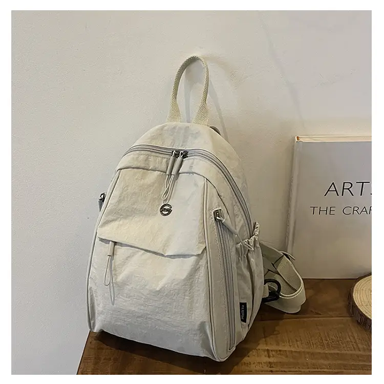 Yellow Oxford Cloth Crossbody Backpack for Women — feature 20