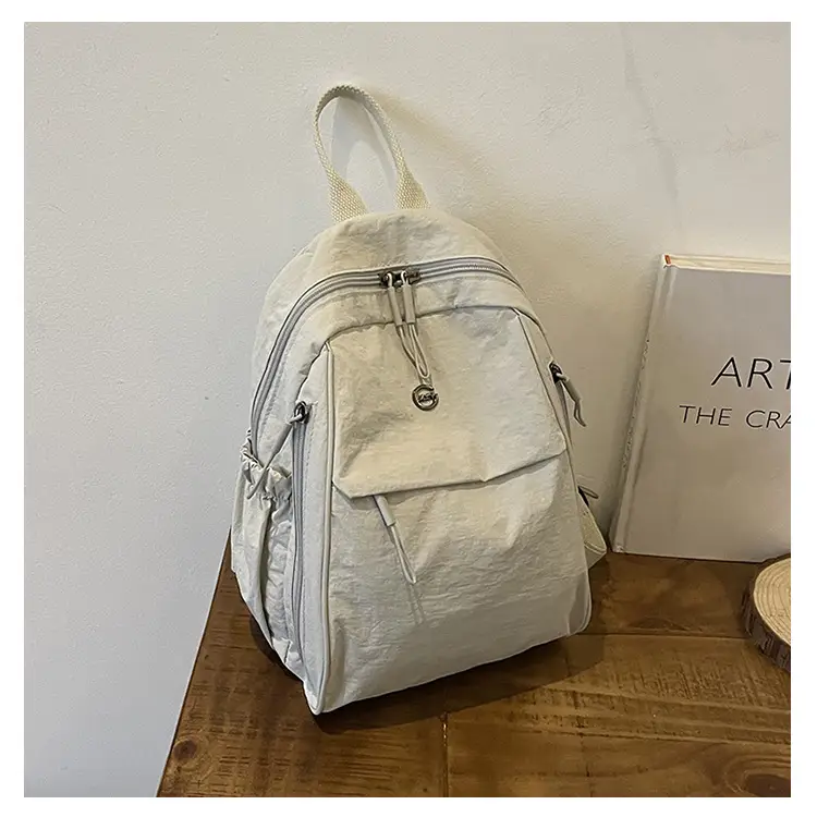 Yellow Oxford Cloth Crossbody Backpack for Women — feature 21