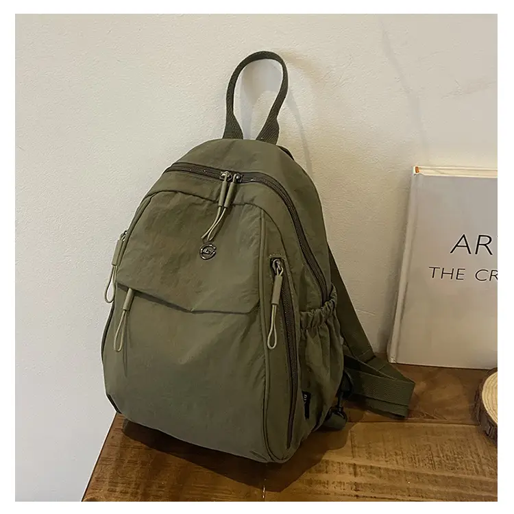 Yellow Oxford Cloth Crossbody Backpack for Women — feature 24