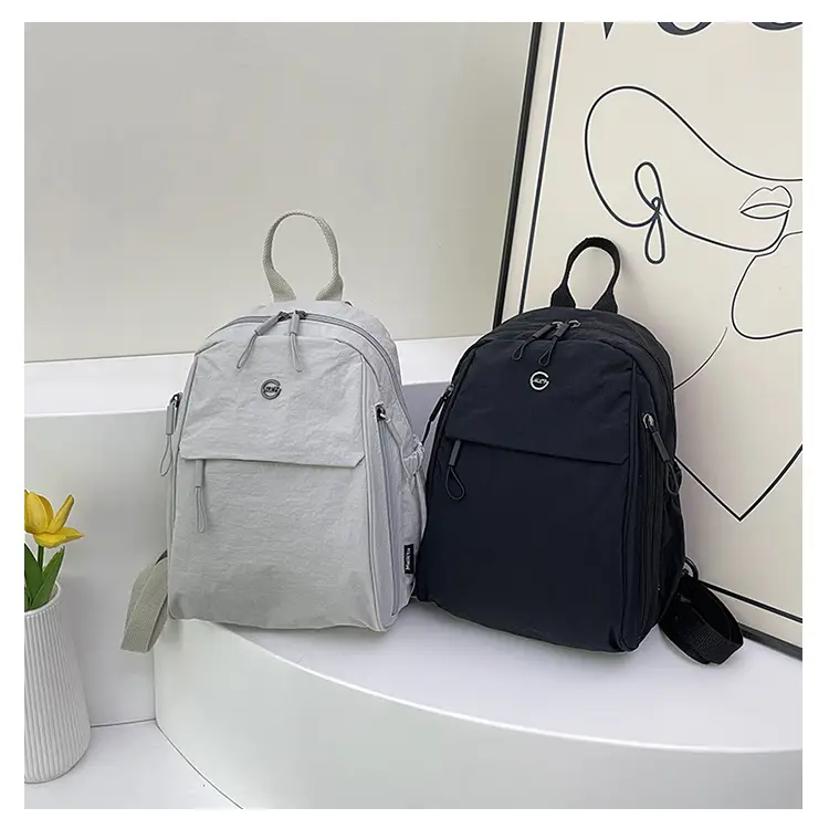 Yellow Oxford Cloth Crossbody Backpack for Women — feature 29