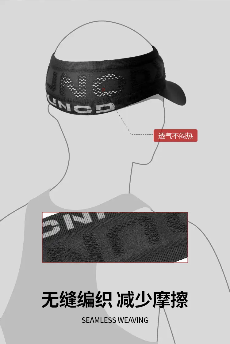 Women Black Mesh Sun Hat for Running Outdoor Mountaineering — feature 13