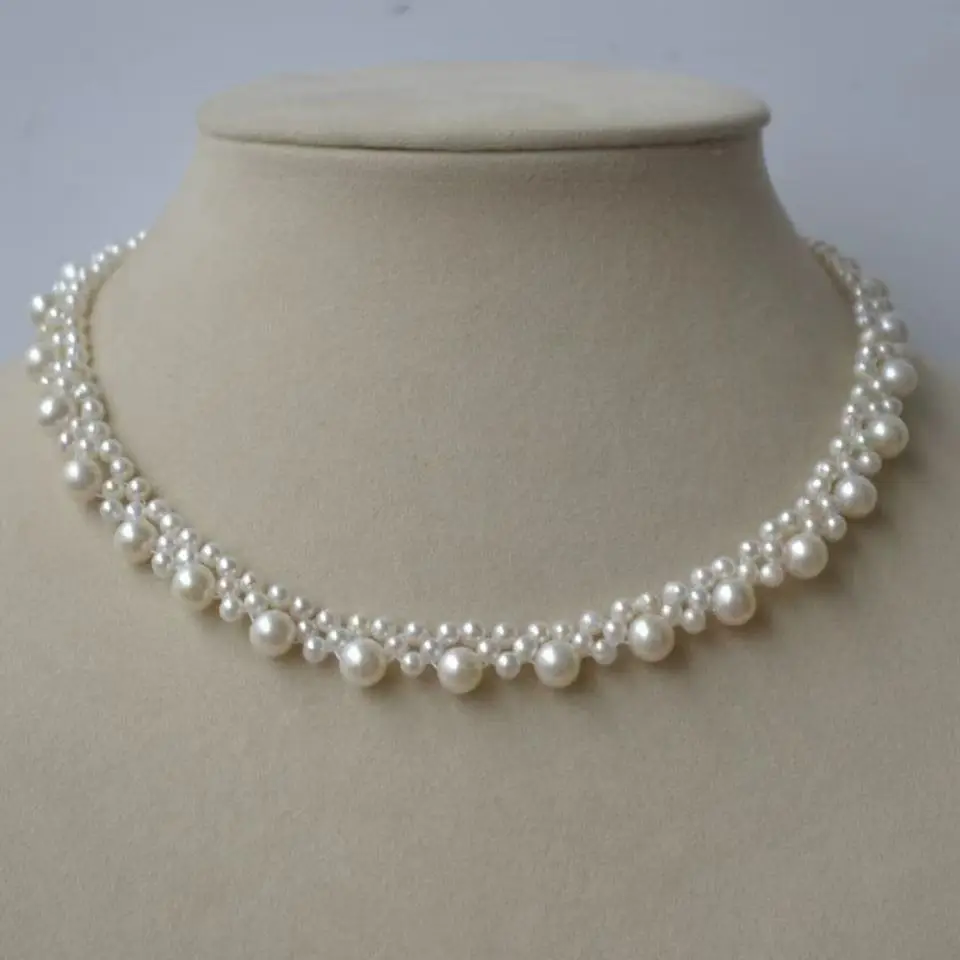 Caromay's New Clavicle Chain, Hepburn-Style Necklace, High-Looking Necklace with Four Beads and Pendant