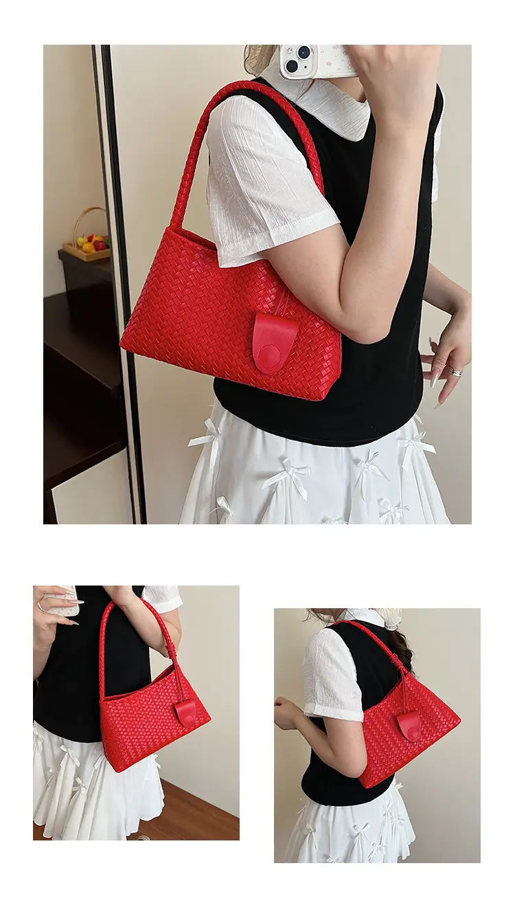 Blue Hand-Woven Shoulder Bag for Women — feature 14