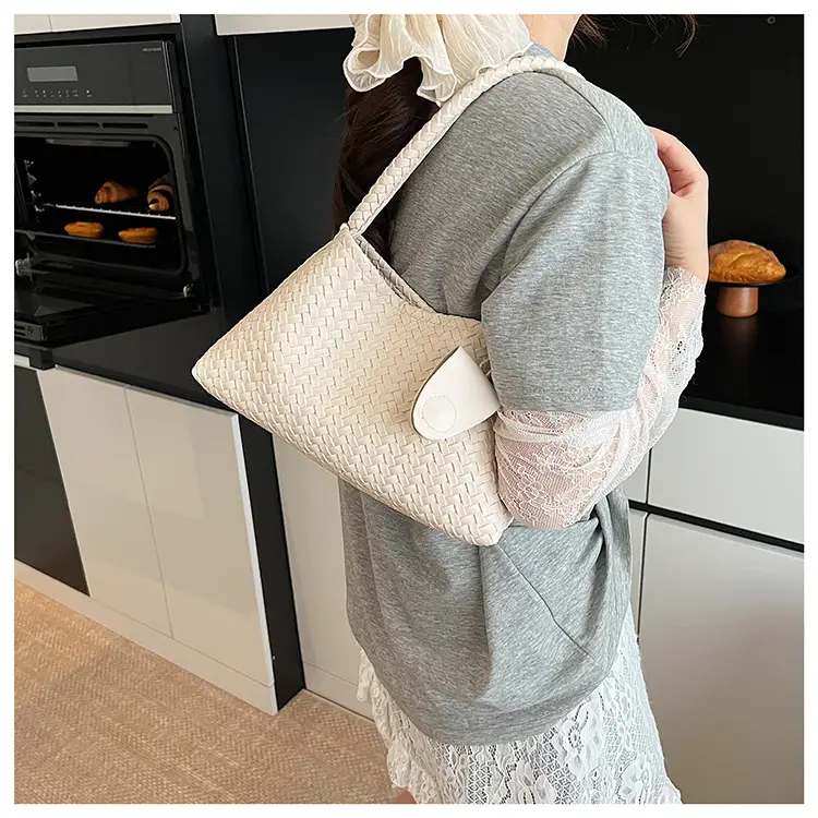 Blue Hand-Woven Shoulder Bag for Women — feature 16