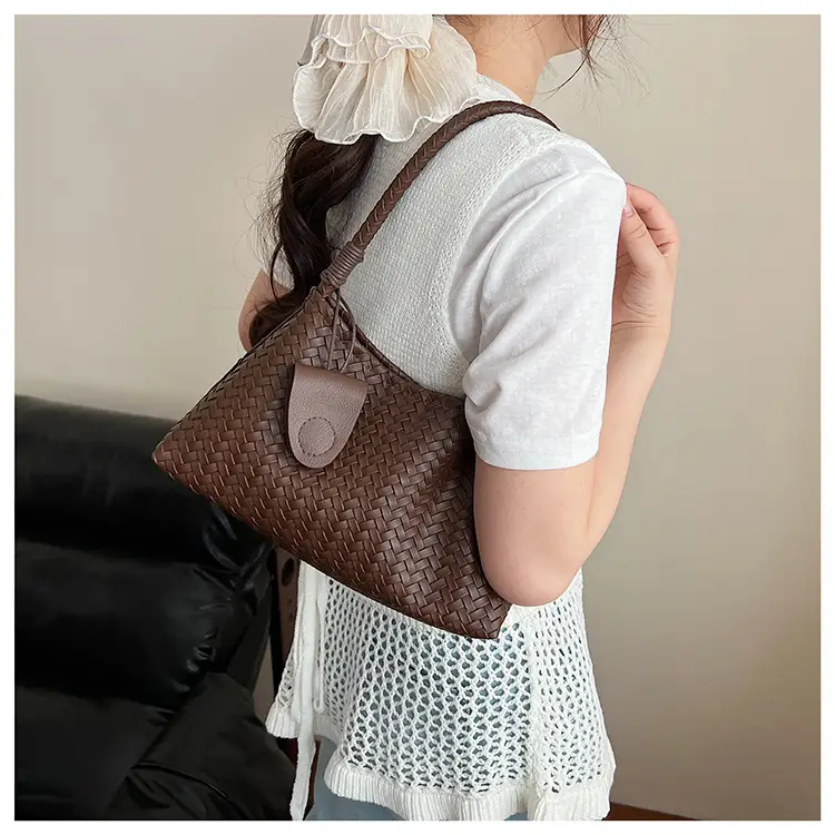 Blue Hand-Woven Shoulder Bag for Women — feature 20