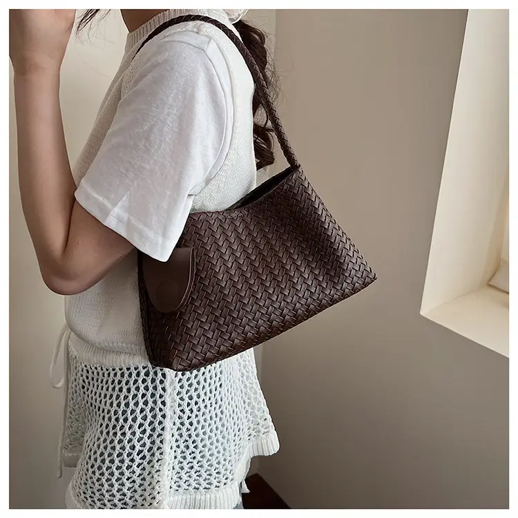 Blue Hand-Woven Shoulder Bag for Women — feature 21