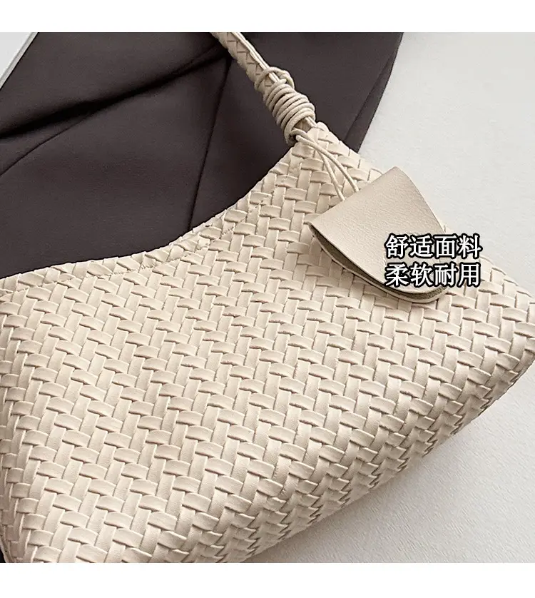 Blue Hand-Woven Shoulder Bag for Women — feature 5