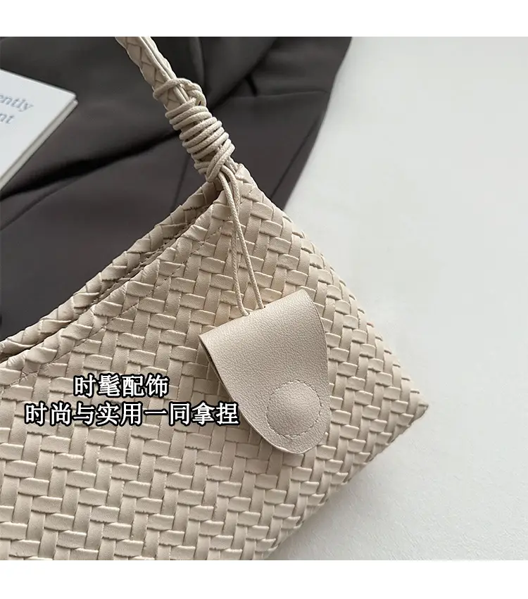 Blue Hand-Woven Shoulder Bag for Women — feature 6