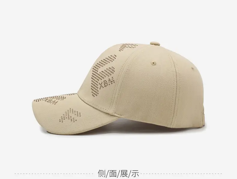 Pink Letter Rhinestone Baseball Cap Women Plus Size — feature 10